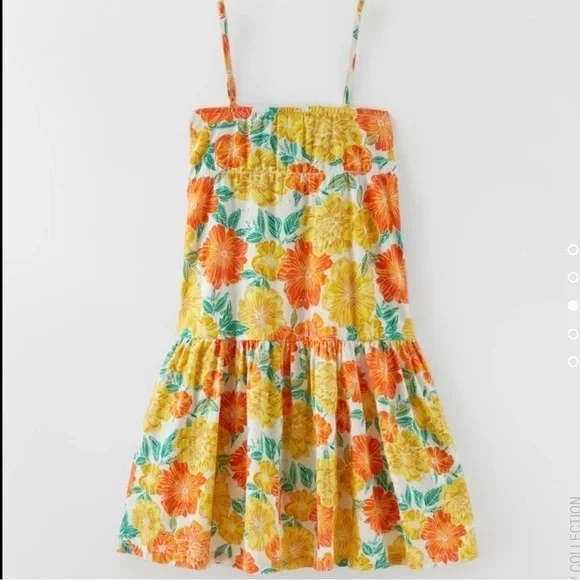 Zara Ruffled Linen Blend Dress